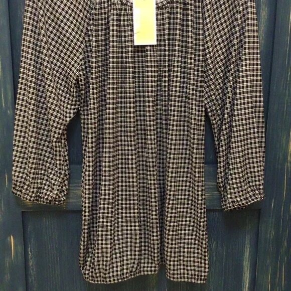 Michael Kors Women Blouse Tops 1X Black & White New - Picture 2 of 6